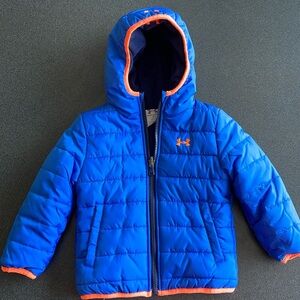 Under Armour, 2T jacket, blue and orange never used.